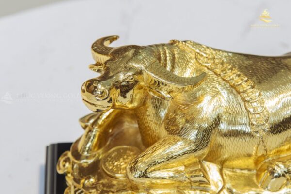 Tượng Trâu mạ vàng 24K - TT04 - Ảnh 5
