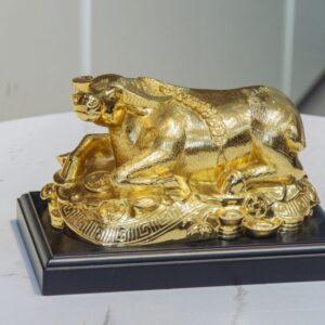 Tượng Trâu mạ vàng 24K - TT04
