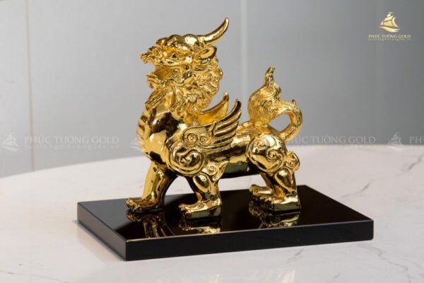 Tượng tỳ hưu mạ vàng 24K - TH13 - Ảnh 3
