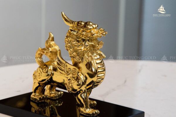 Tượng tỳ hưu mạ vàng 24K - TH13 - Ảnh 4