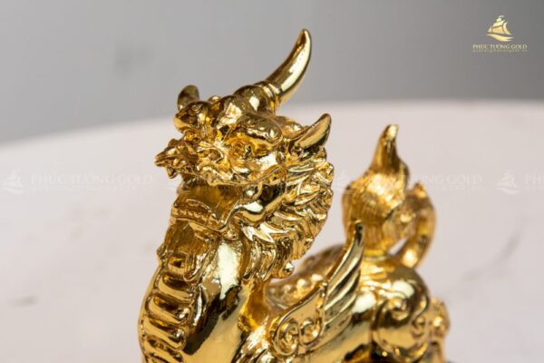 Tượng tỳ hưu mạ vàng 24K - TH13 - Ảnh 5