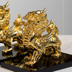 Tượng tỳ hưu mạ vàng 24K - TH13